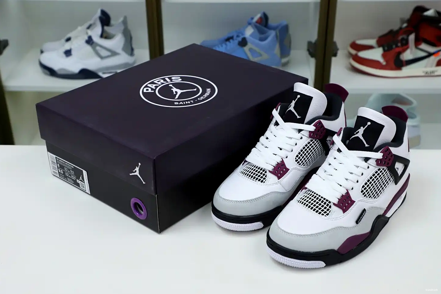 JORDAN 'BORDEAUX' 4 RETRO AIR SAINT-GERMAIN AIR X JORDAN PARIS Kimikick 0506